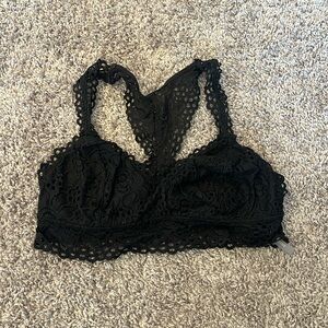 Aerie Black Racerback Lace Bralette